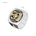 Titanium Stainless Steel Masonic Free and Accepted Masons Freemasonry Vintage Religious Fashion Rings for Men Jewelry Ring