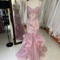 2025 Latest Custom Luxurious Sexy Ruffle Pleated Dress Satin Fabric Retro Dress Prom Elegant for Women