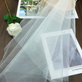 High Quality 120" White 100% Nylon Tulle Fabric Girls Women Soft Mesh Diamond Pattern Knitted Lightweight Dress Bridal Wedding