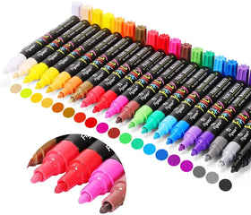 Oil Based Pen Set Logo Print Directly on the Pen Aluminum Metallic Colour Paint Markers
