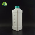 500ml & 1 Litre White Plastic Reagent Bottle Chemical Liquid Storage with Screw Cap Seal Separate Storage for Medicine