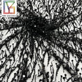 Quality Hand Pearls Fabric Material French Sequins Embroidered Dress Beaded Fabric Black Beads Lace Fabric