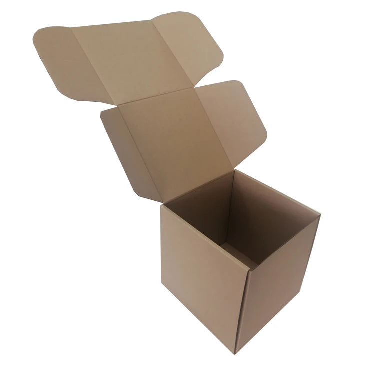 Custom Factory-Foldable Corrugated Leather Carton Transport Box 8x8x8 Standard Eco-Friendly Paper Packaging for Clothing Socks