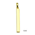 DIY Jewelry Accessories Craft Making Vertical Rod 925 Sterling Silver Blank bar Charm for Jewelry Making