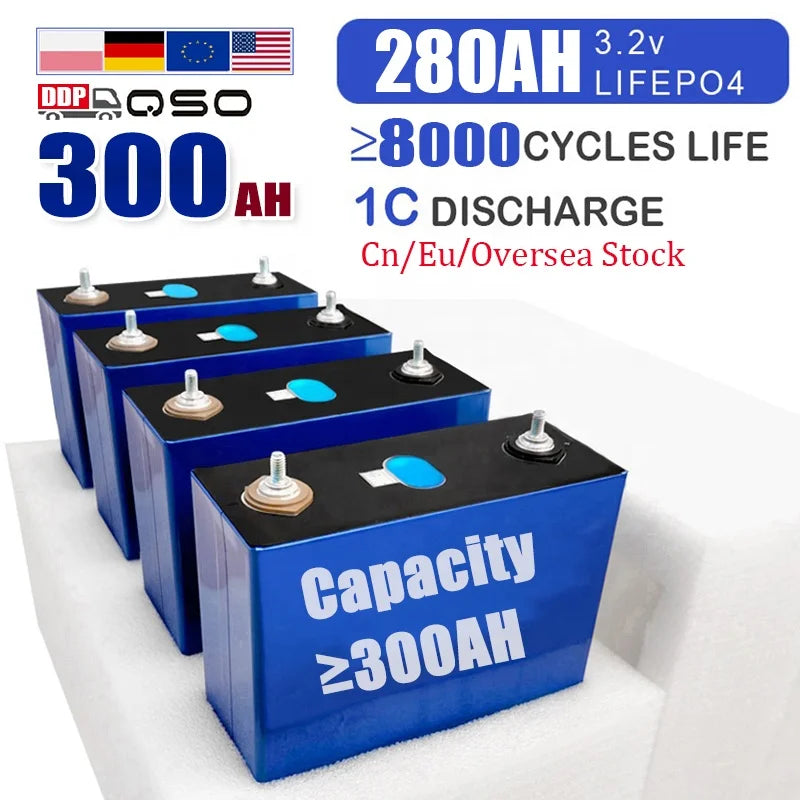 Qishou Lifepo 4 Lf280K V3 280 330 Ah 3.2V 330Ah 320Ah 314AH 280/Rept/Catl Lifepo4 280Ah Prismatic Lithium Ion Batteries Cell MegaBDM