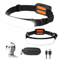 31pcs LED COB IP44 Waterproof 5W Portable USB Rechargeable Headlamp with 5000mAh Battery and Ultra Wide Angle Flashlight