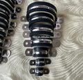 Galvanized Carbon Steel 304Stainless Steel Rubber Lined P Clamp Metric Rubber Insulated Pipe Clamp Anti-Slip Hose Clamp 6mm-50mm