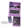 Doll House Miniature Accessories Mini Alloy Mobile Phone Notebook Tablet Computer Set Model for Doll House Decoration