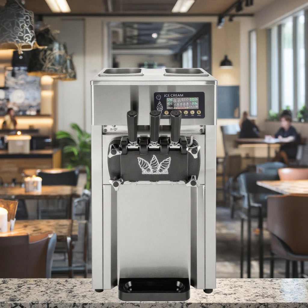 SIHAO-168 Brand Compressor Real Front Panel High Quality Ice Cream Machine for Business