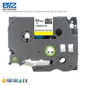 Boyeezon Black on Yellow Compatible Brother Tape Tze-651 Label Cassette for Ribbon Tz Printer Machine TZc 651 TZc651