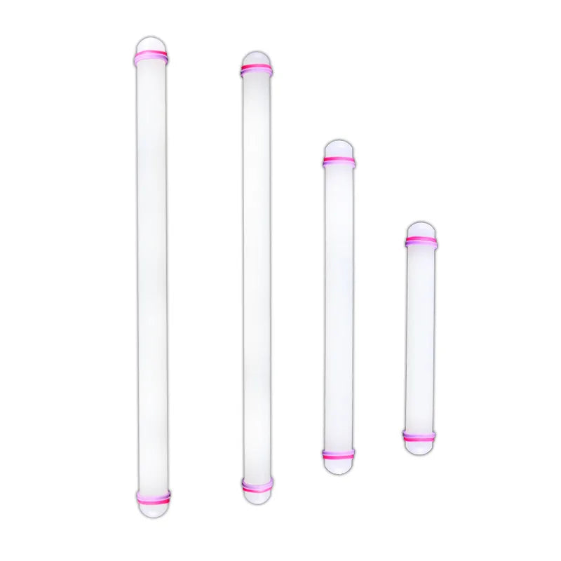 9/13/18/20inch Cake Decorating Adjustable Rolling Pin with Guide Rings for Dough Cookie Baking Plastic Rolling Pin for Pastry