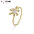 15626 Xuping Jewelry Elegant Ring Iced Out  14K Gold Color Luxury Anniversary Trendy Special Charming Exquisite Ring