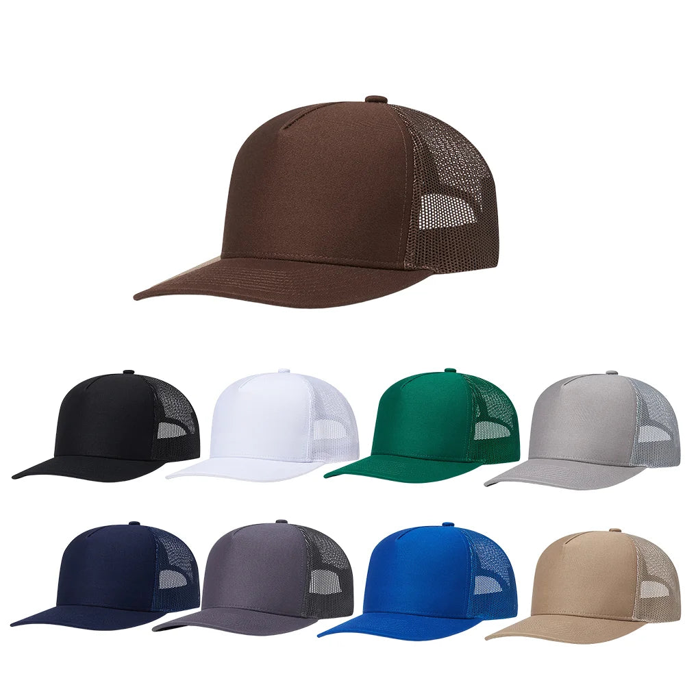 2026 Solid Polyester 5 Panels Tucker Hats Sports Baseball Cap Unisex Tucker Cap Classic Shape With Multiple Color Outdoor Adults