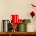 Empty Embossing 100*100mm Round Metal Box 100*140mm Tea Tin Can for Coffee Beans Packaging