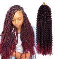 Passion Twist Hair Water Wave Crochet Synthetic Braids for Passion Twist Crochet Braiding Hair Goddess Locs Spring Twist Hair