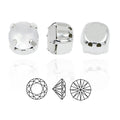6MM Chaton Rhinestones Pointed Back With Metal Setting Crystals Wholesale Lead-free Crystal Beads for Jewelry Diy Accessories