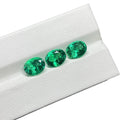 10x15mm 8x12mm Oval Cut Green Hydrothermal Colombian Emerald Stone Prices