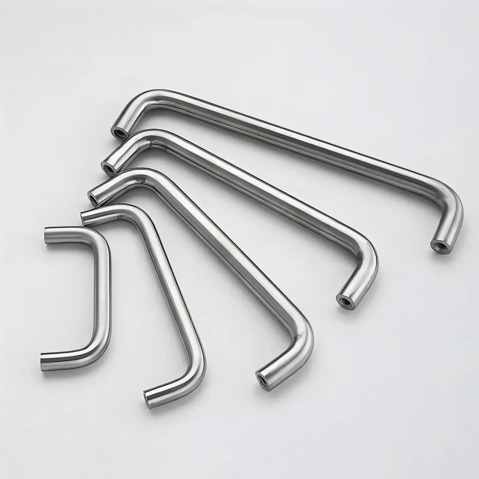 U Type Stainless Steel Dresser Knobs Kitchen Cabinet and Furniture Hardware for Wardrobe and Bedroom Use