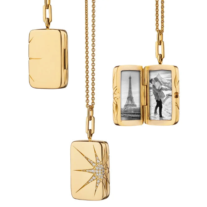 Custom Stainless Steel 18K Gold Plated Memorial Jewelry Photo Locket Necklace for Women Gift