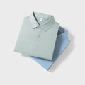 Hot Selling Men's Short Sleeve Hidden Button T-shirt High-grade Fabric Summer Gentleman Uniform Polo Shirt