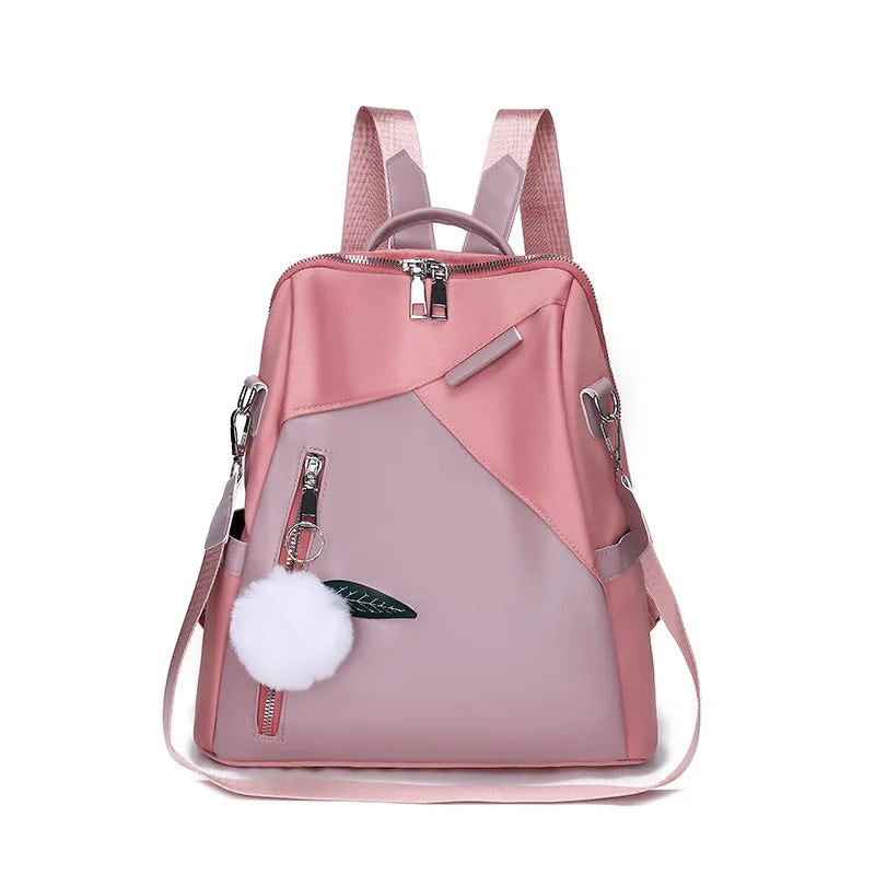 Large Women Laptop Oxford Cloth Bags Wholesale Cute Design Laptop Bag Lady Multi Function Backpack Sling Bag