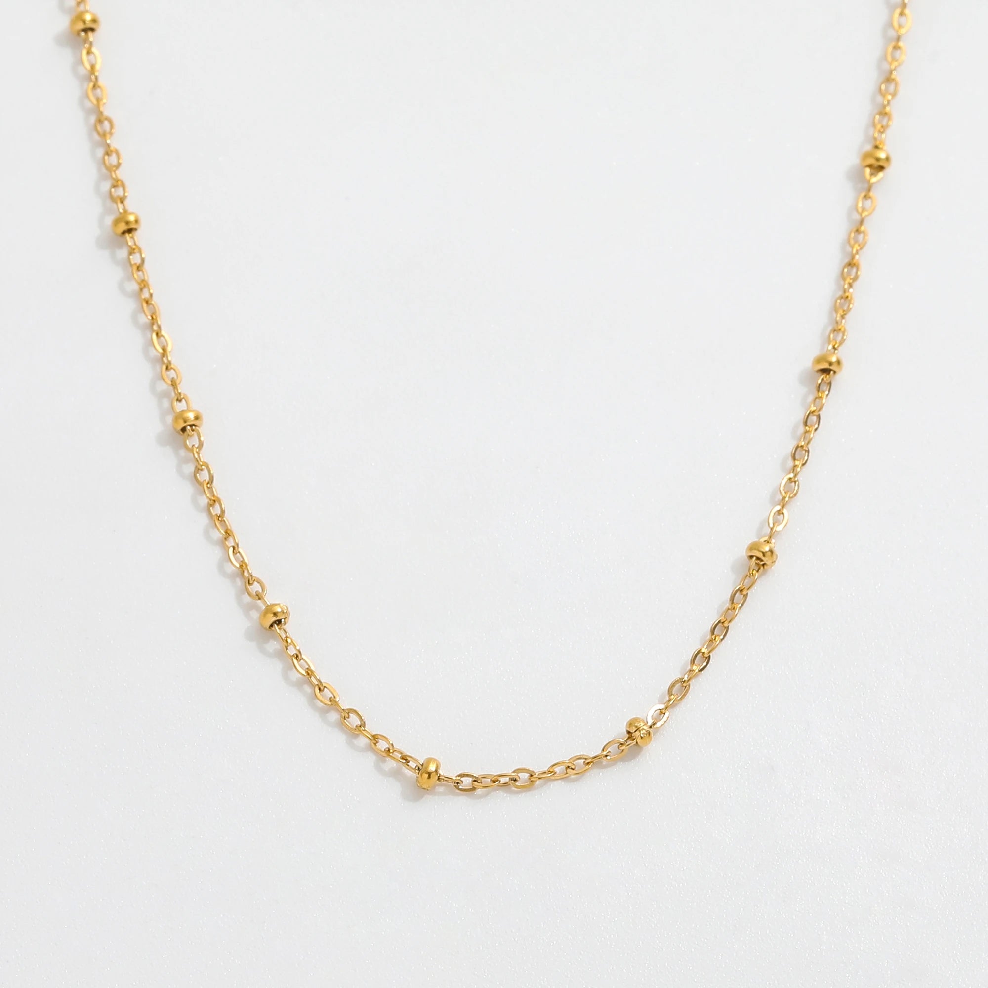 Fenny 18K Gold Plated Wholesale Tarnish Free Minimalist Dainty Fine Welding Choker Stainless Steel Necklace for Women