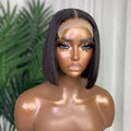 Wholesale Straight Bob Wigs Brazilian Virgin Human Hair Lace Front Wigs Human Hair Front Lace Part 180% Density for Black Women