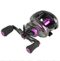 SNEDA Wholesale Price Metal Bait Casting Fishing Reel Purple 8kg Drag 7.1:1 5+1BB Ultralight Reel Deep Line Cup
