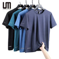 Liu Ming Custom Logo Wholesale Summer Men s Thin Running Short Sleeve Sports Tops Clothes Ice Silk T Shirts