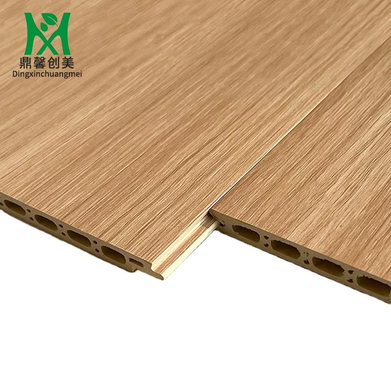 Quick Installation WPC Wall Panel Modern Design Bamboo Wood Fiber Decorative Top Panel for Hotel Apartment Ceiling