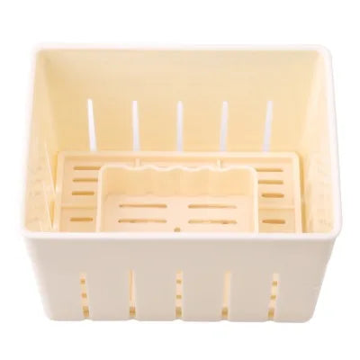1PC DIY Plastic Tofu Maker Press Mold Kit Homemade Tool Set for Tofu & Soybean Pressing Including Cheese Cloth & Bamboo Material