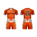 Wholesale Super Rugby Jersey 2025 Custom Rugby Uniform Polyester Plain Orange Rugby Shirt Short Sleeve