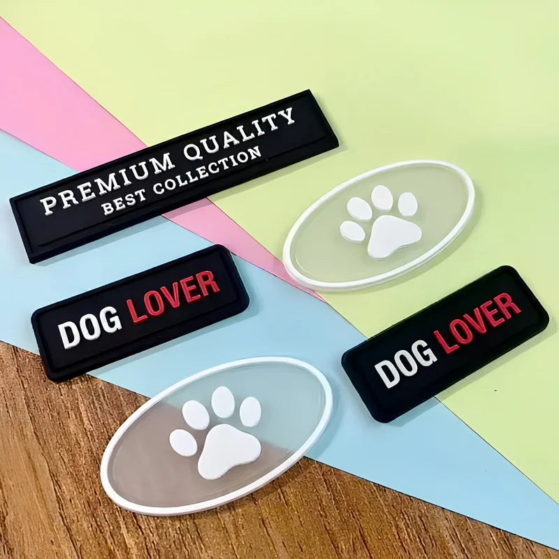 Custom Logo Soft Backpack Hat Sewing 3D Rubber Patches Manufacturer DIY Embossed Silicone Label Iron on Clothing Pvc Patches