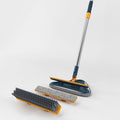 360 Adjustable Multi-functional Eco-friendly Stainless Steel Long Handle Cleaning Brush Tub Tile Floor Window Spinning Glass