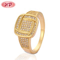 2019 Luxury 18k Gold Plated Personalized Custom Engagement Wedding Rings Women
