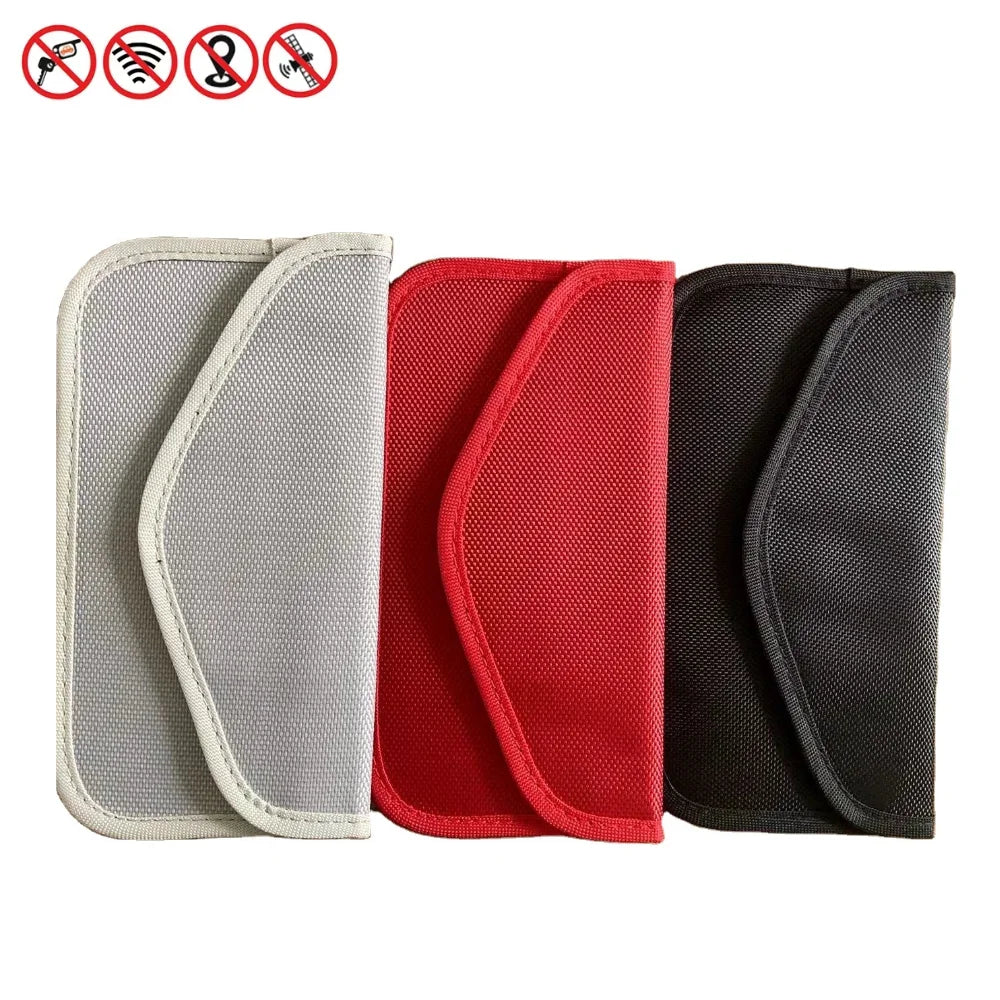 Signal Blocking Faraday Bag RFID Blocking Anti EMF Radiation Phone Pouch for Boys with Customizable Color & Closure