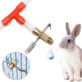 New Automatic Rabbit Nipple Drinker with Zinc Coating Durable & Easy to Clean for Cage Use