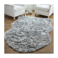 2022  Grey Faux Fur Carpet Area Rugs for Living Room with Shaggy Thick Fluffy Bedside Rug Comfortable Floor Rug Carpet