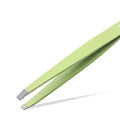 Brainbow 1pc Eyebrow Tweezers Slant Flat Tips Closed Clamp for Face Eye Hair Remover False Eyelash Extension Eyelid Sticker