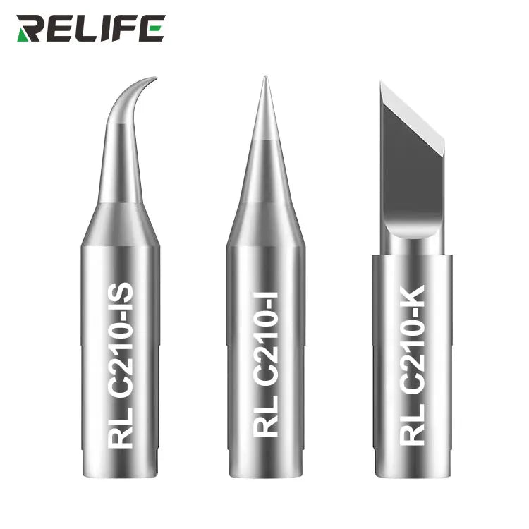 Relife RL-C210 Replacement Soldering Iron Tip (I/IS/K) for Soldering Station