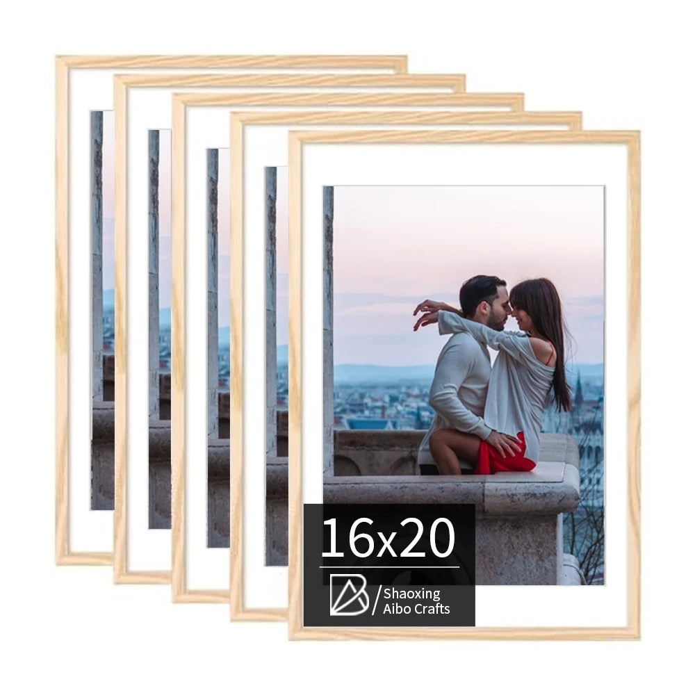 Europe Style Colorful Creative Handmade Eco-Friendly UV Resistant A4 Decorative Wall Wooden Picture Frames Custom Size MDF for