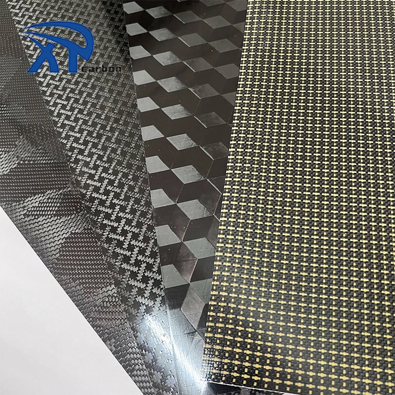 Custom Good Price Color 3K Carbon Aramid Forged Plain Glossy Carbon Fiber Sheet Plate