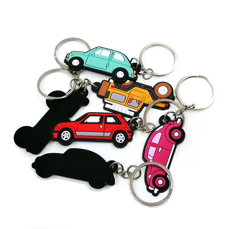 Personalized Promotional logo 2D/3D Rubber Gift Key Chain Custom logo Letter Keychain