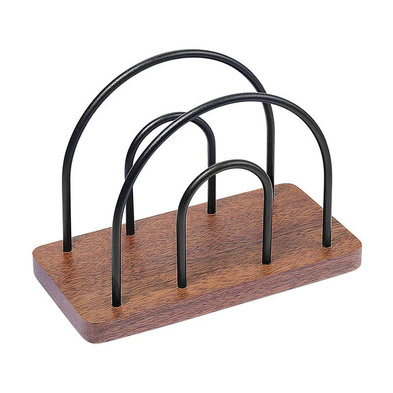 Wood Napkin Holder Restaurant Cafe Home Decor Table Decoration Rustic Napkin Holder