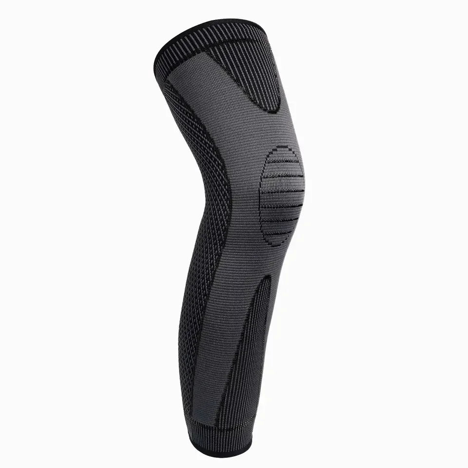 Hot Sale High Elastic Compression Knee Sleeve Long Knee Brace Support