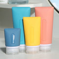 Custom Portable Leak Proof Squeezable Refillable Set Cosmetic Containers Lotion Shampoo Silicone Travel Bottles for Toiletries