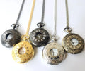 Hot Selling Classic Antique Vintage Alloy Quartz Dial Roman Pocket Watches