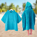Kids/ Adults Hooded Surf Poncho Changing Robe Swimming Pool Change Beach Surf Poncho Towel
