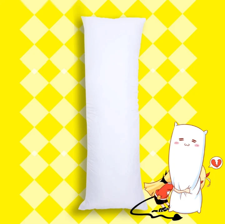 Full-body Pillow Core White Body Pillow Zippered Polyester Fiber Filling Customizable Various Sizes Modern Style Eco-Friendly