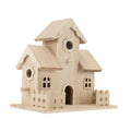 Outdoor Engraved Sustainable Wooden Birdhouse & Feeder with Wall-Mounted Design Customizable Size & Color